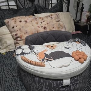 Crate&Barrel Gray and White Kids Learning Toy